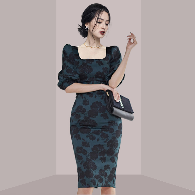 Elegant Ladylike Floral Print  - Midi Skirt Floral 评论和价格