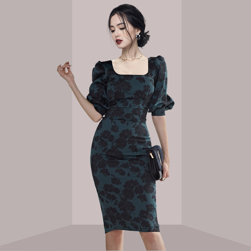 Elegant Ladylike Floral Print  - Midi Skirt Floral 评论和价格