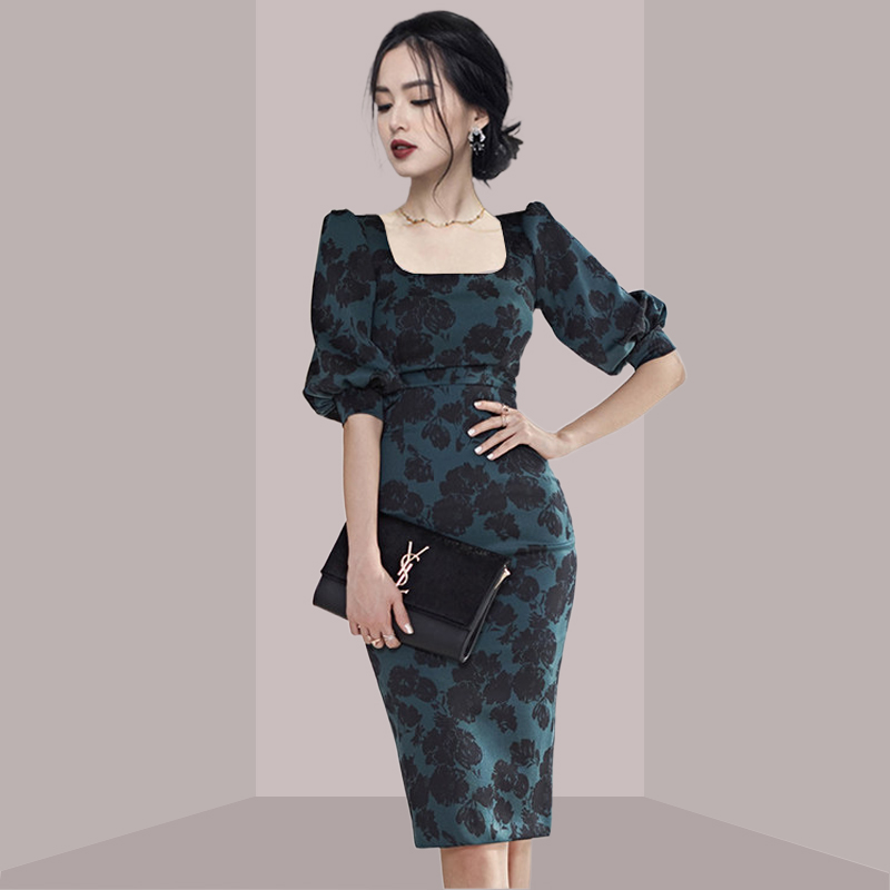 Elegant Ladylike Floral Print  - Midi Skirt Floral 评论和价格