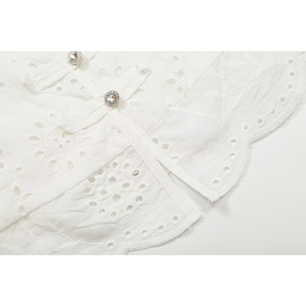 Women Embroidered Eyelet Skirt - Midi Skirt Floral 评论和价格