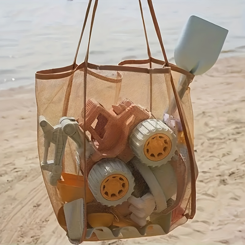 1pcLarge Capacity Mesh Beach B - Tote Bag Beach 评论和价格