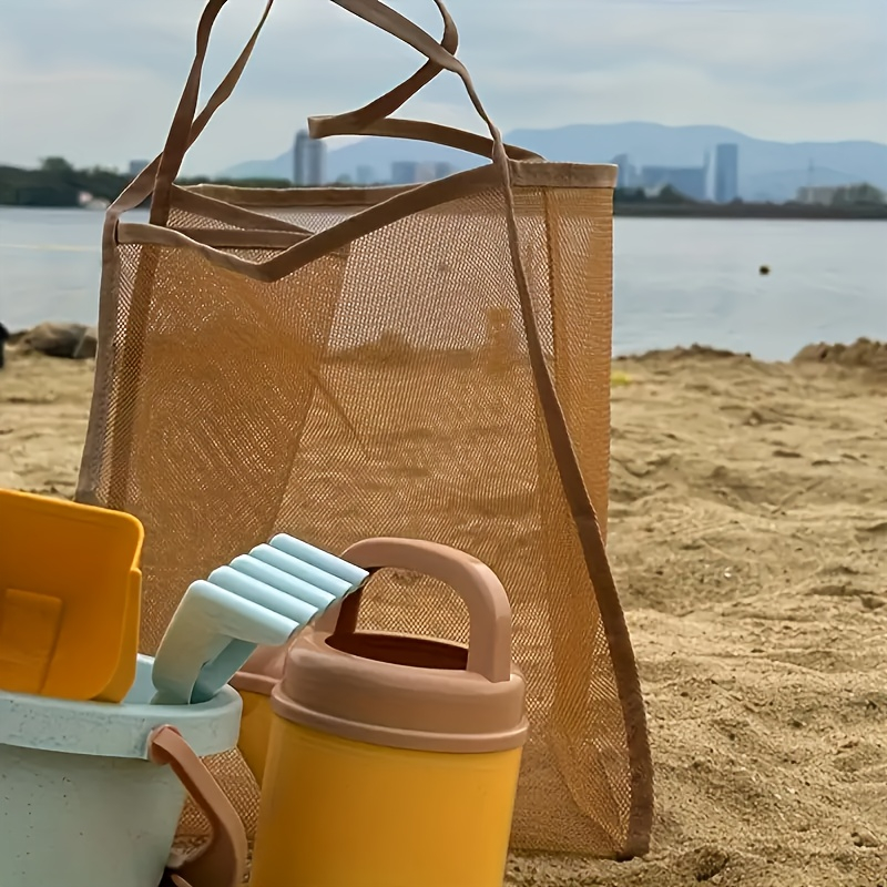 1pcLarge Capacity Mesh Beach B - Tote Bag Beach 评论和价格