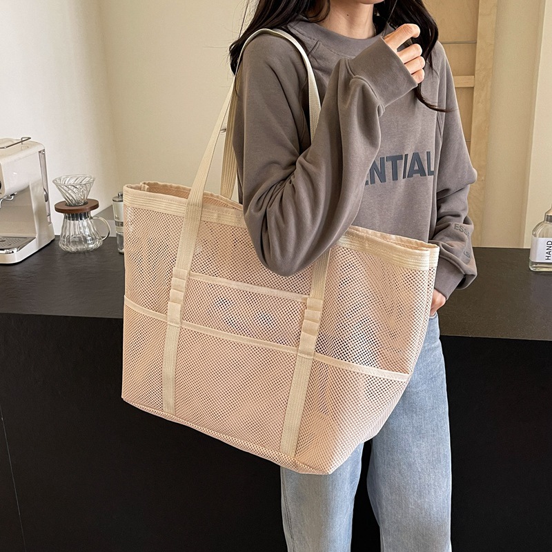 Hollow Large Capacity Makeup S - Tote Bag Beach 评论和价格