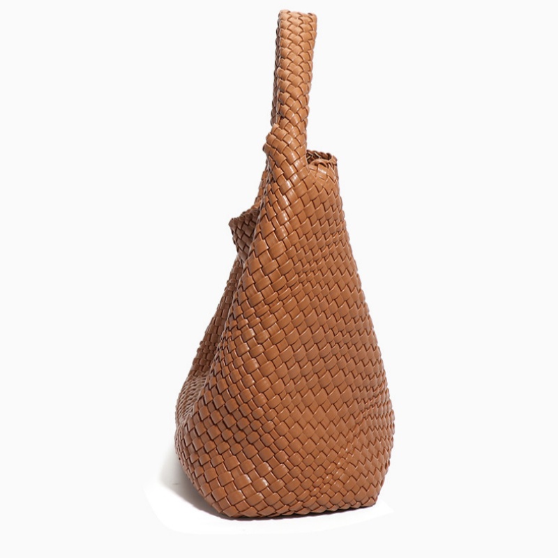 Women Woven Vegan Leather Tote - Tote Bag Beach 评论和价格