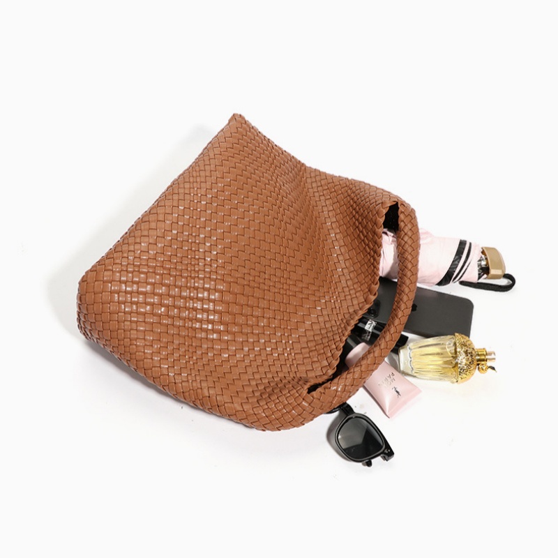 Women Woven Vegan Leather Tote - Tote Bag Beach 评论和价格