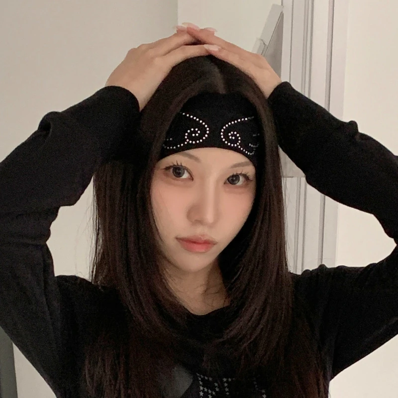 IUM Niche Spicy Girl Angel Win - Headband Summer Knit 评论和价格
