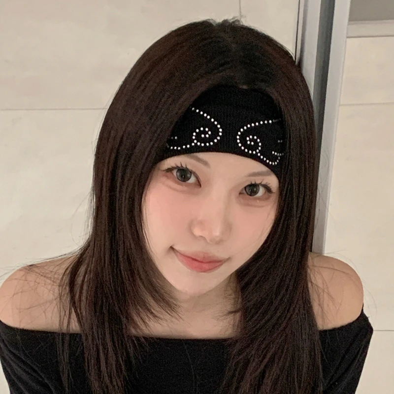 IUM Niche Spicy Girl Angel Win - Headband Summer Knit 评论和价格
