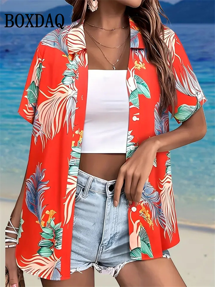 Summer Fashion Women Blouse Ha - Romper Floral Print 评论和价格
