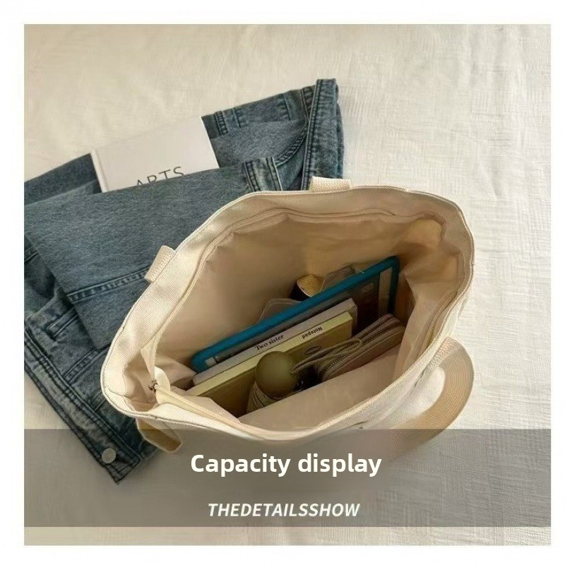 Large-capacity Canvas Tote Can - Tote Bag Beach 评论和价格
